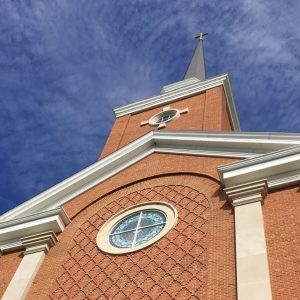 Photo: Manchester UMC, church facade