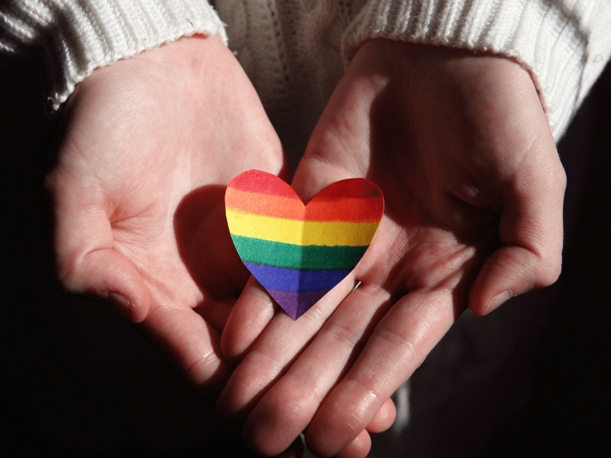LGBTQ Heart in Hand