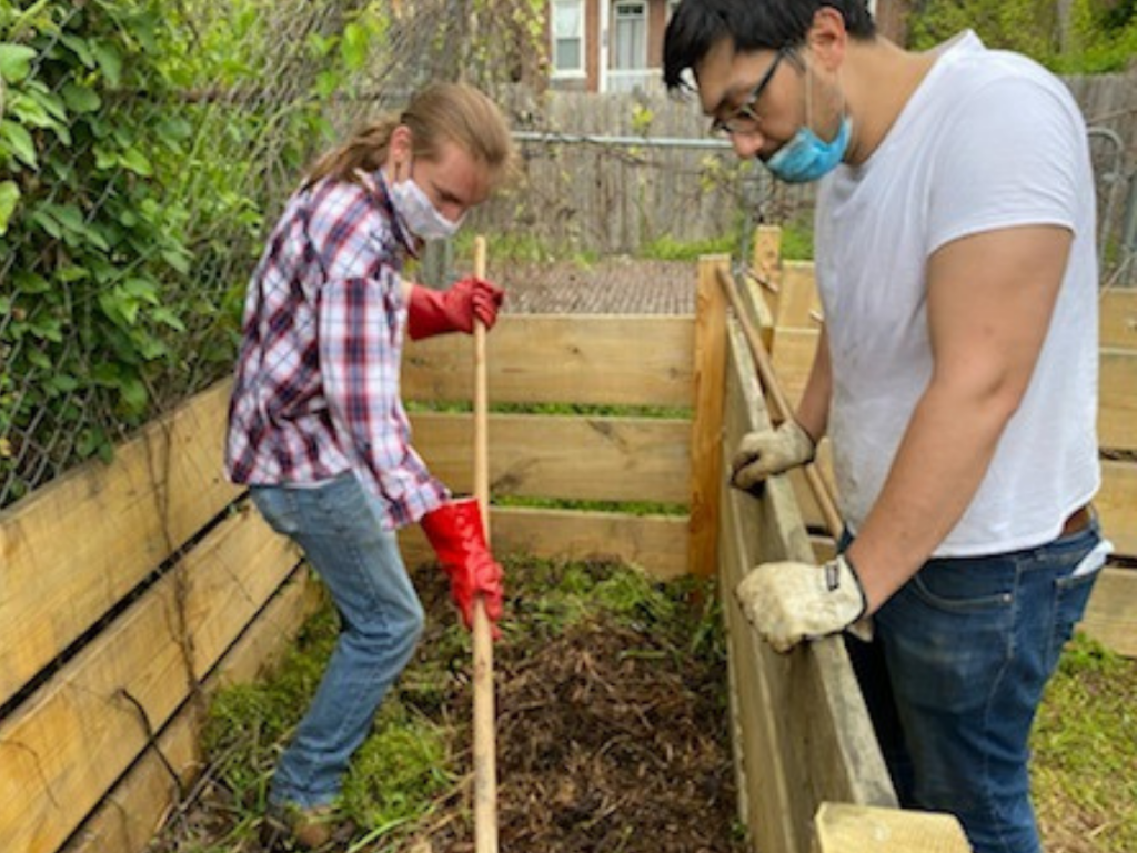 Preparing the gardening bed 43