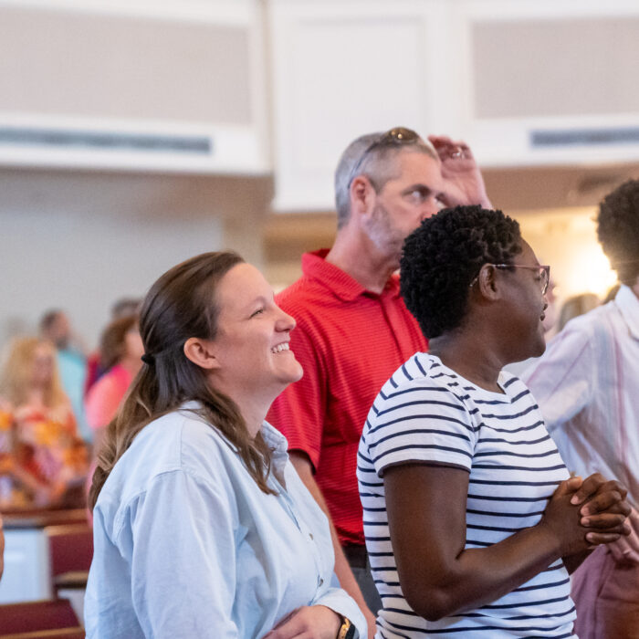 Manchester UMC Members in Worship