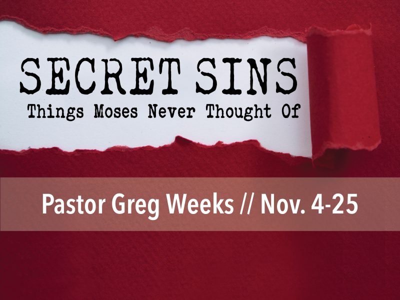 Secret Sins, Greg Weeks