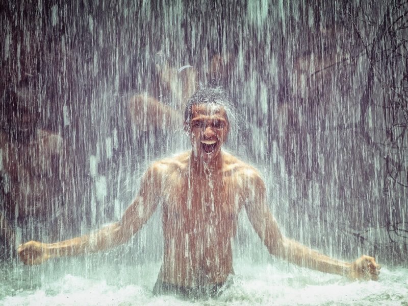 waterfall, overflowing, joy