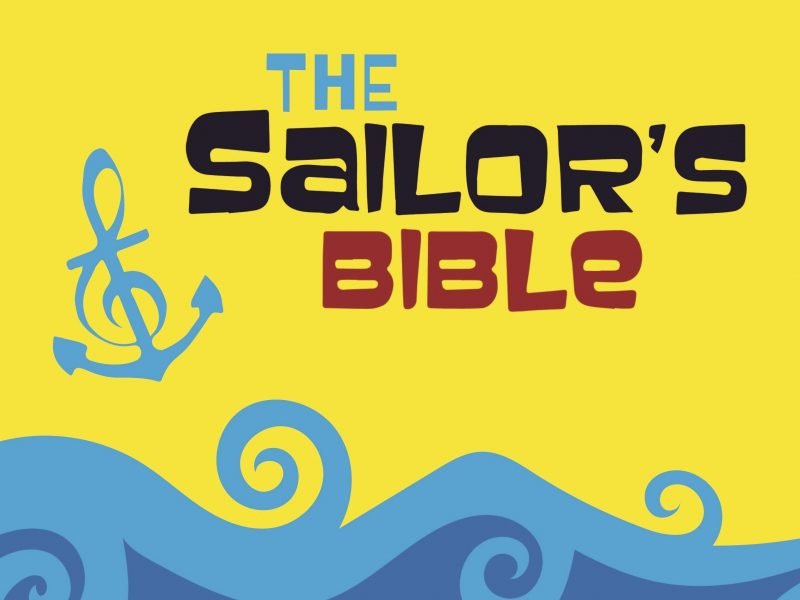 Logo for the musical called The Sailor's Bible.