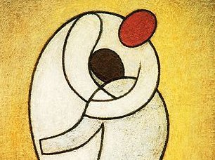 Artist rendering of the prodigal son being welcomed home by his father.
